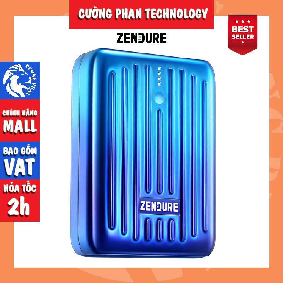 Pin sạc dự phòng siêu nhỏ ZENDURE SUPERMINI 10.000mAh - Type C - Thương Hiệu Mỹ - Bảo Hành 2 Năm