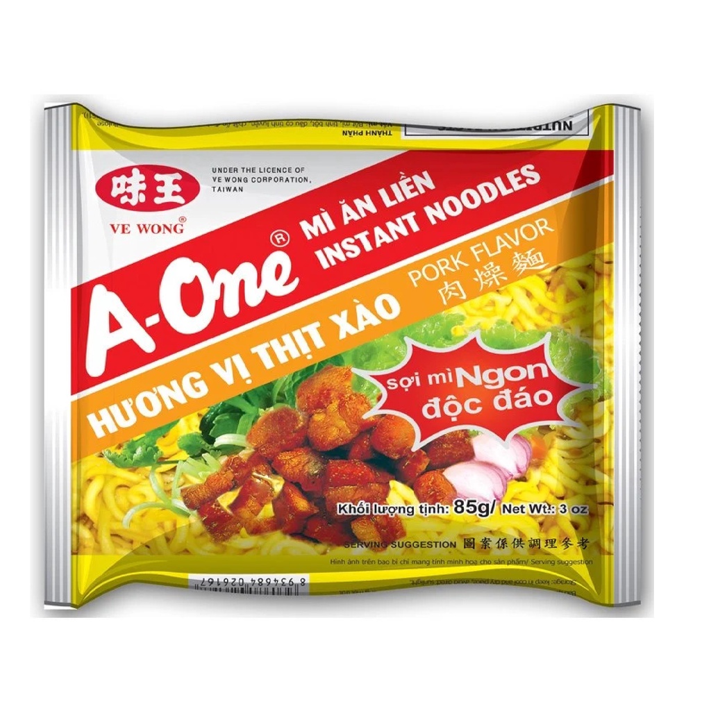 Mì thịt xào Aone thùng 30 gói x85g-Thương hiệu của người Việt