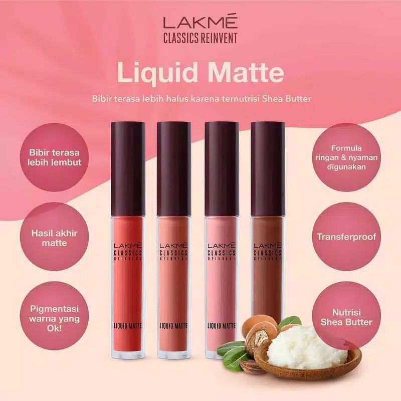 (hàng Mới Về) Son Kem Lakme 100% Màu Lì Cổ Điển | BigBuy360 - bigbuy360.vn