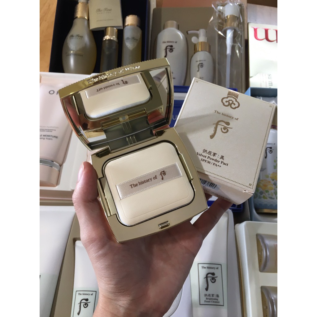 [Chính hãng- Mẫu mới] PHẤN PHỦ WHOO TRẮNG Velvet Powder Pact SPF30/PA+++ siêu mịn 12g | BigBuy360 - bigbuy360.vn