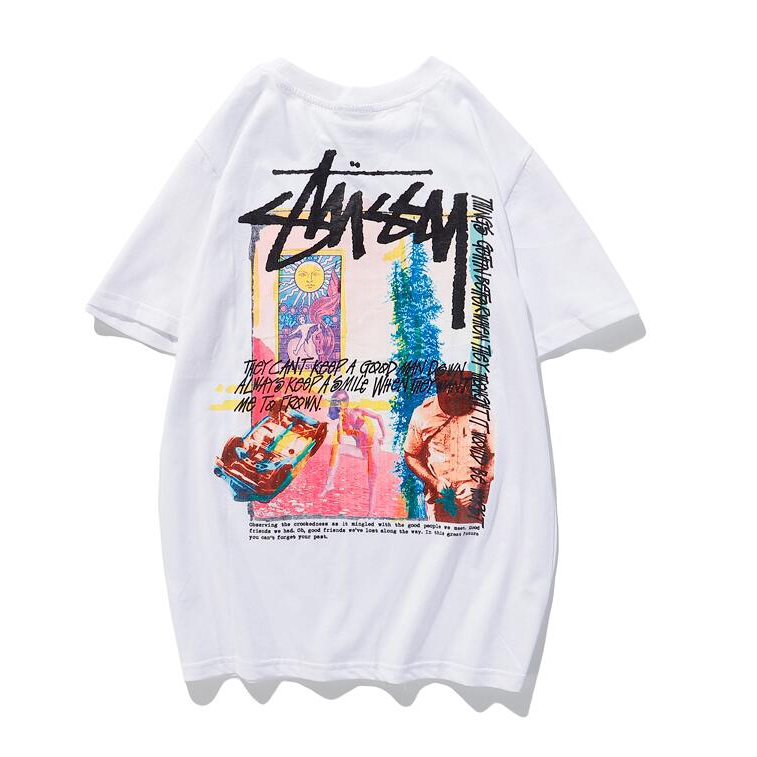 Áo Thun Tay Ngắn In Chữ Stussy 2020sss Thời Trang Nam Nữ