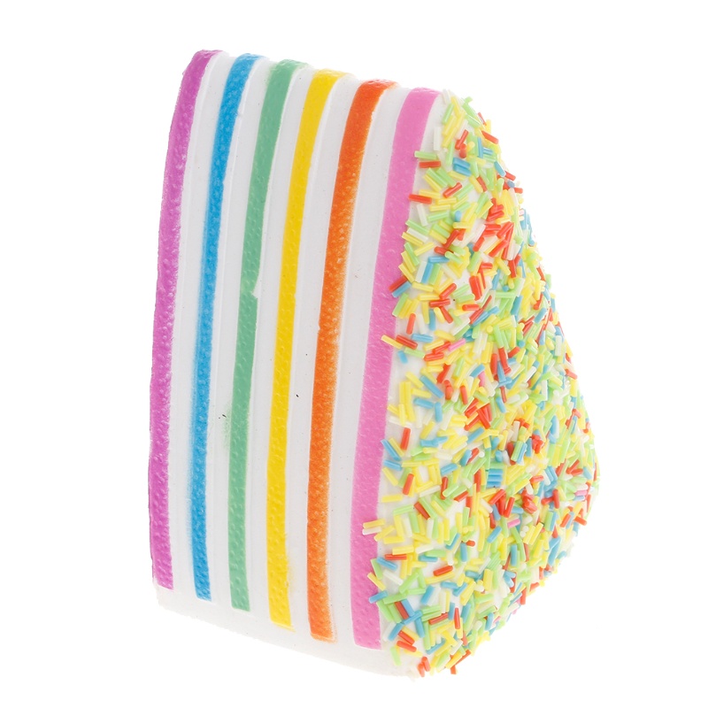 Đồ chơi squishy Giảm Stress Hình Bánh Kem Tam Giác Dễ Thương Cho Bé