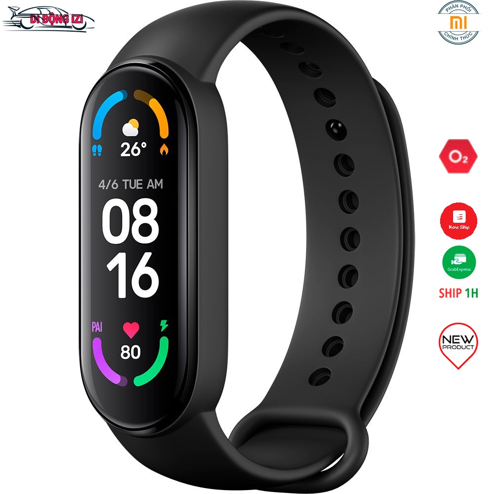 [QUỐC TẾ] Vòng Đeo Tay Thông Minh Xiaomi Mi Band 6, MB5 - Sẵn Tiếng Việt - Theo Dõi Sức Khoẻ, Sạc Từ Tính [CHÍNH HÃNG]