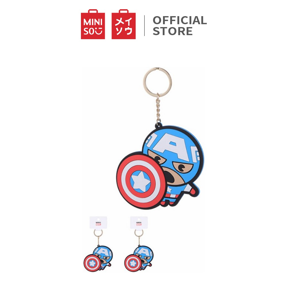 [Mã LIFEHL9 giảm 8% tối đa 100K đơn 250K] Móc khoá Miniso Captain America 49g (Captain America) - Hàng chính hãng