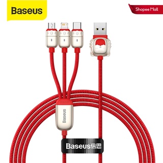✘✧┇Cáp Sạc Baseus Usb 3 Trong 1 Cho Iphone Xr Xs Max Samsung S10 Huawei