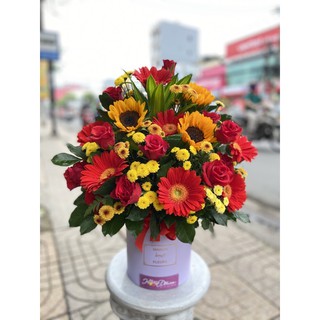 Hộp hoa chúc mừng khai trương