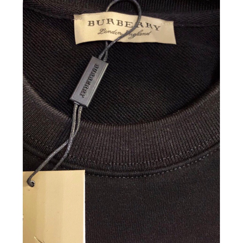 Burberr Áo sweater cotton Tay Dài In LOGO Thời Trang Thu Đông 2020 Cho Nam