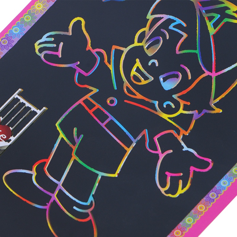 Sách Vẽ Tranh Cào Ma Thuật Màu Cầu Vồng Dành Cho Trẻ Em