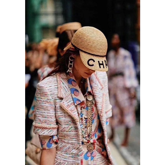 Khuyên Tai cha.nel phong cách, dài bản to