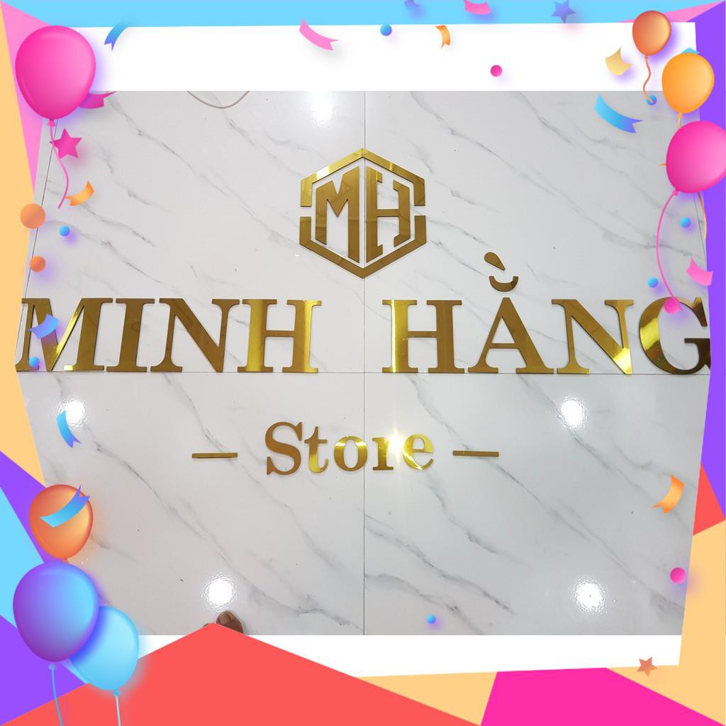 ( CHỮ NỔI DÁN TƯỜNG ) [ Nhận làm theo yêu cầu ] Chữ alu màu vàng gold Trang trí spa Tên Thương Hiệu Siêu Sang