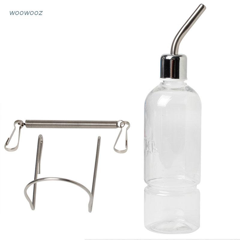 Bình uống nước hình trụ 350ml cho thú cưng