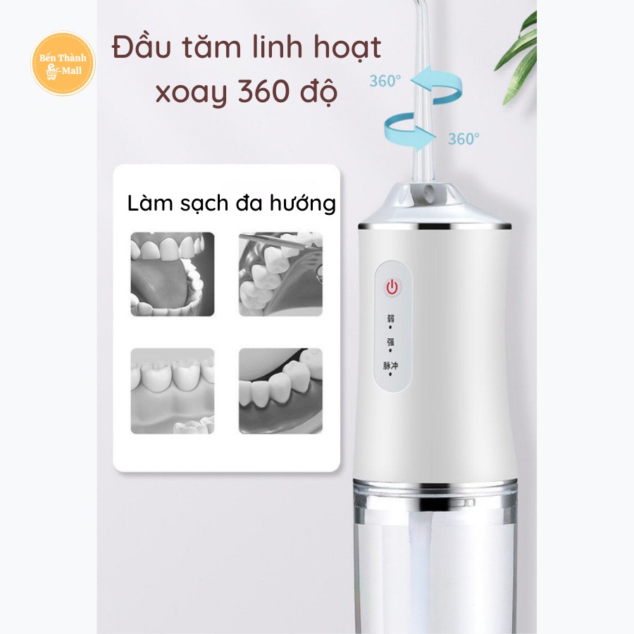 ✈️ [Freeship] Máy tăm nước vệ sinh răng miệng Oral irrigator PSS-6886 [Công Nghệ Chống Nước IPX7]