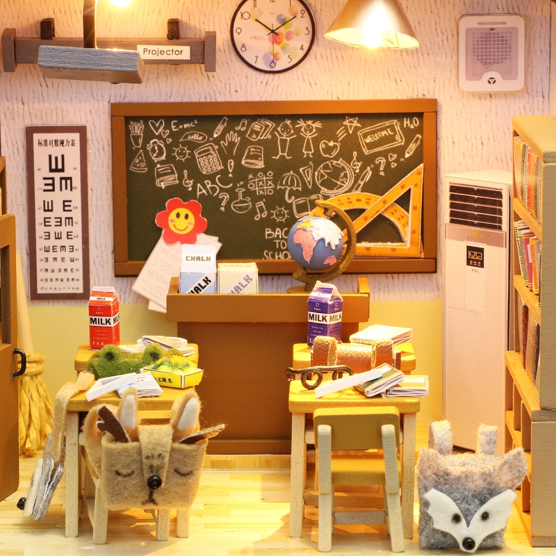 Bộ đồ chơi mô hình trang trí thủ công Sưu tầm cho sở thích mô hình lớp học vui nhộn mini thu nhỏ
