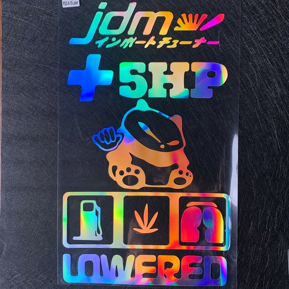 Miếng Dán Phản Quang Trang Trí Kính Chắn Gió Xe Hơi Kiểu Nhật Bản