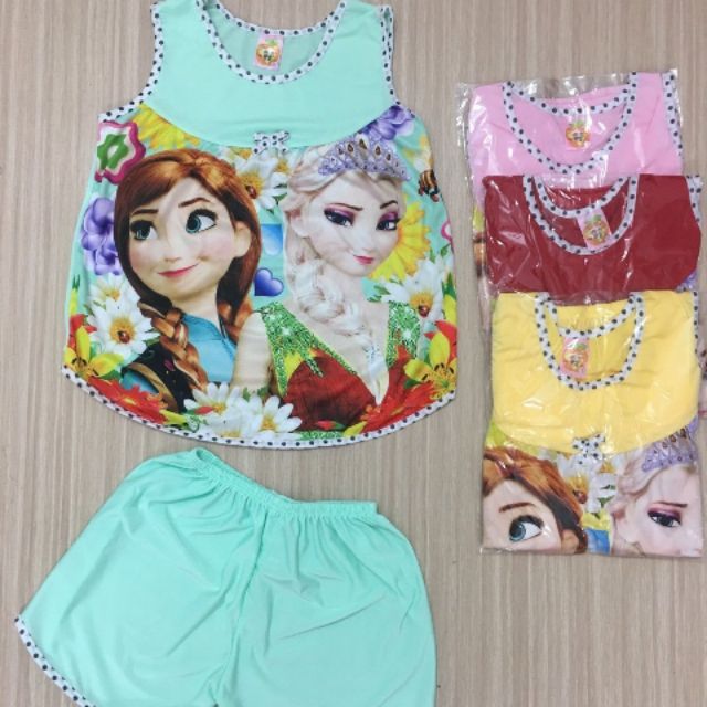 Set 3 bộ thun lạnh bé gái 20-40kg