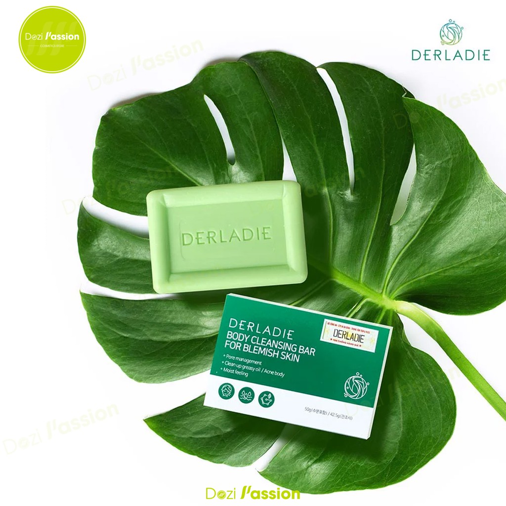 Xà Phòng Derladie Giảm Mụn Cơ Thể - Derladie Body Cleansing Bar For Blemish Skin 50g