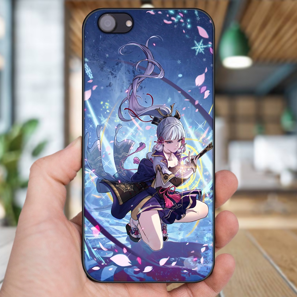 Ốp lưng Oppo F7 Youth viền đen in hình Ayaka Genshin Impact