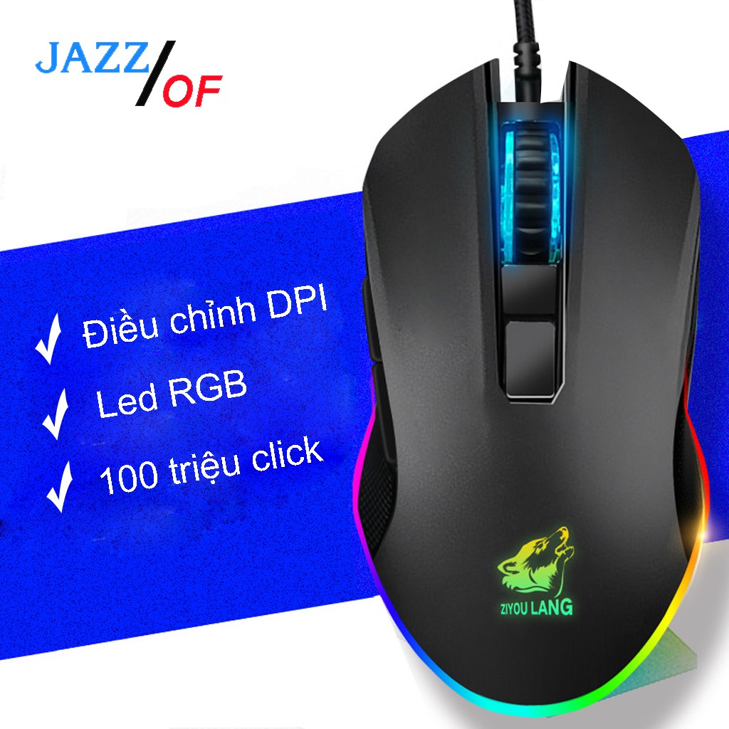Chuột Quang Gaming HM09 Hồng LED RGB Siêu Êm Siêu Bền 7 Chế Độ Led Bảo Hành 12 Tháng