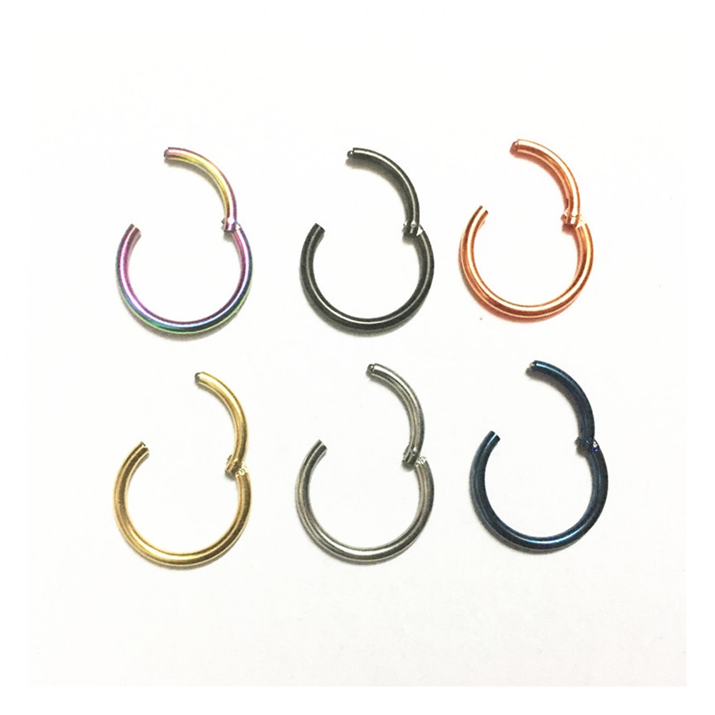 1 Khuyên Xỏ Cơ Thể Bằng Thép Không Gỉ Nhiều Màu Sắc Cá Tính