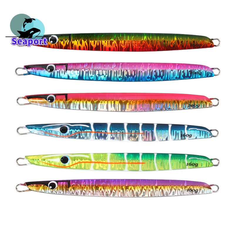 Mồi Câu Cá Giả Bằng Kim Loại Phản Quang Mắt 3D 160g 200g