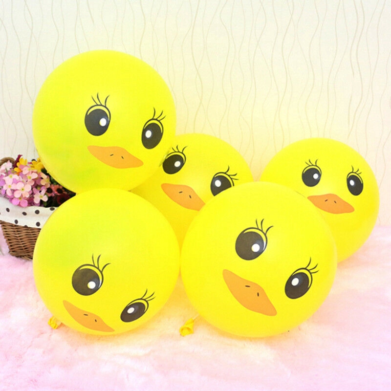 Cute 10pcs Yellow Duck Ballons Celebration Party Wedding Birthday Decor Ballons