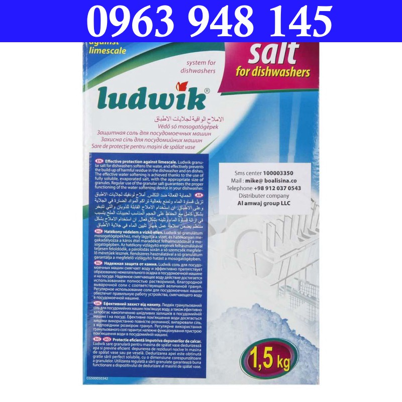 Muối rửa chén bát Ludwik set 3kg