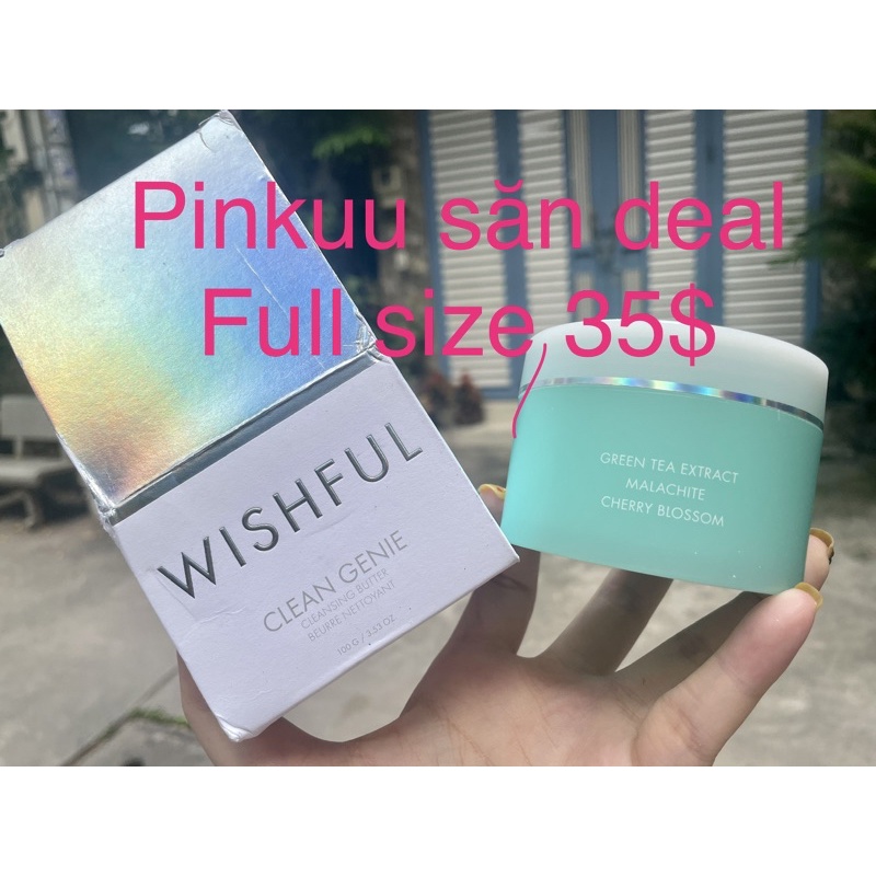 Wishful bơ tẩy trang 35$ dưỡng da clean genie cleansing butter boxycharm