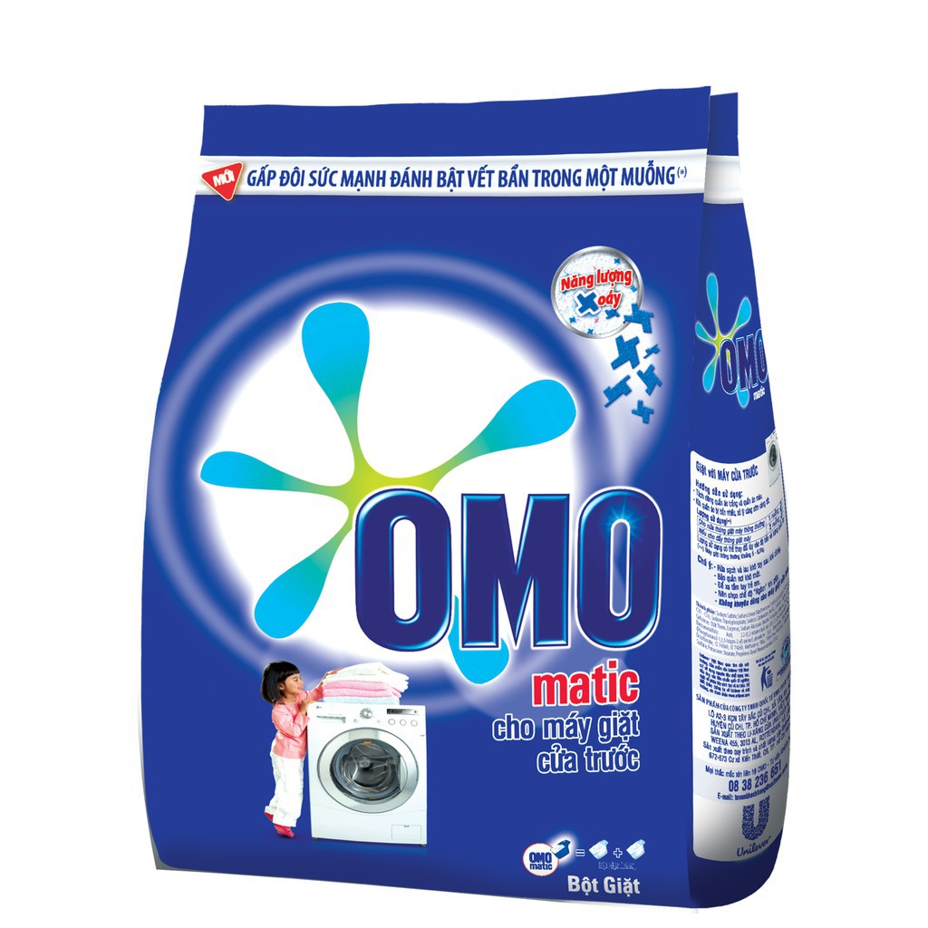 [GIẢM GIÁ SỐC] Bột giặt Omo matic cửa trước  3kg- đánh bay mọi vết bẩn