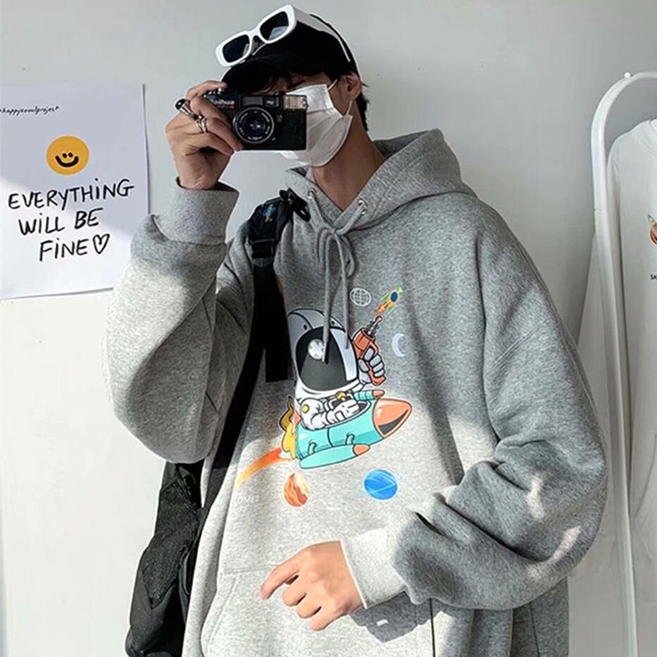 (Hot Trend) ÁO KHOÁC HOODIE NỈ NGOẠI Phi Hành Gia (HD3020 - Full Size Full Màu)