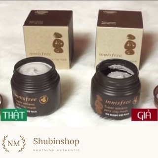 Mặt nạ đất sét innisfree CÓ 𝗩𝗜𝗗𝗘𝗢 𝗣𝗛𝗔̂𝗡 𝗕𝗜𝗘̣̂𝗧 𝗧𝗛𝗔̣̂𝗧 𝗚𝗜𝗔̉ mặt nạ Innisfree Super Volcanic Pore Clay Mask 2X
