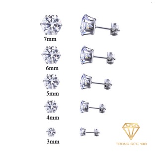 Set Vỉ Bông Tai Inox 5 Ly