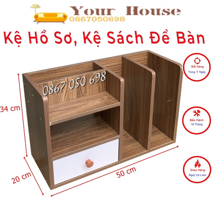 Kệ Sách Để Bàn 03, Kệ Hồ Sơ Văn Phòng Yous House