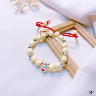 VÒNG DÂU TẾT CHARM TRÂU VÀ BI BẠC TA