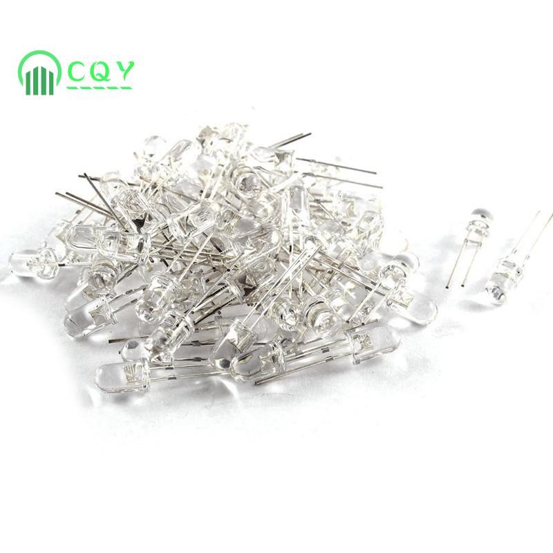 Set 70 đèn đi ốt phát sáng DC 3V-6V 5mm ánh sáng trắng tiện lợi