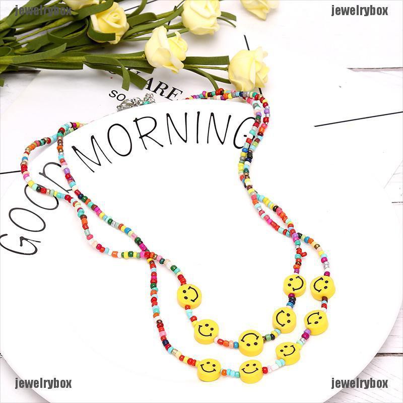 Dây chuyền trang trí mặt cười phong cách boho trẻ trung thời trang cho nữ