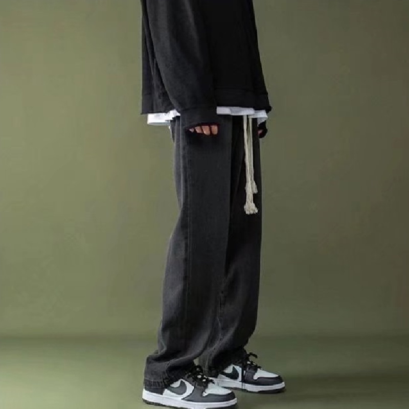 Quần Jean Dài Dáng Rộng Cỡ Lớn Thoải Mái Thời Trang Cho Nam Size S-3XL