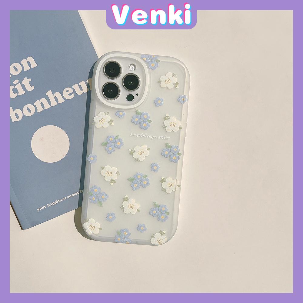 Ốp điện thoại silicon mềm hoa xanh lam thích hợp cho iphone 13 pro max iphone 12 pro max iphone 11 iphone7 plus