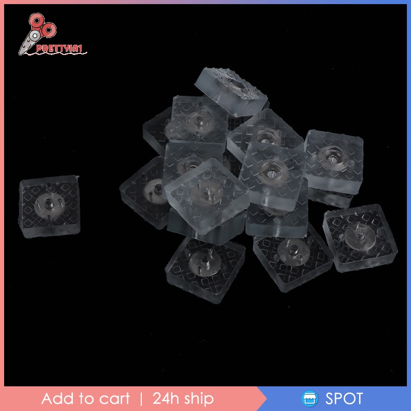 Set 20 Miếng Silicone Lót Chân Bàn Ghế Gỗ Chống Trượt Prettyia1