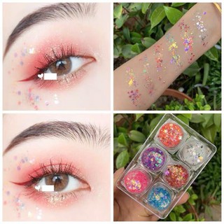 GIÁ SỈ Set nhũ trái tim ngôi sao 6 màu