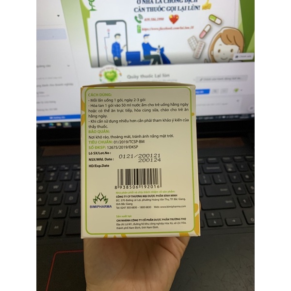 Combo 5hộp Cốm Bimikids  Ăn ngon tăng sức đề kháng