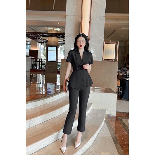 Áo vest xếp ly peplum bigsize Nữ