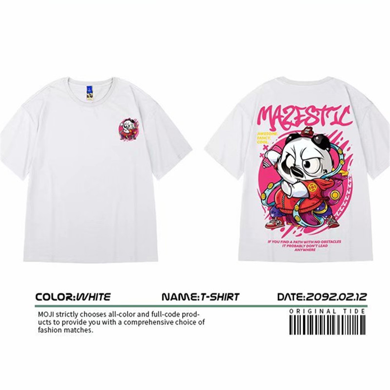 Áo Thun Tay Ngắn In Hình Gấu Trúc Cá Tính Cho Nam Nữ Size S-8Xl