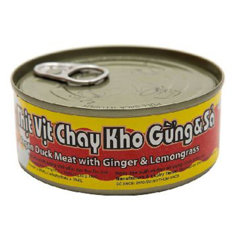 Thịt Vịt Kho Gừng Và Sả Chay Âu Lạc Hộp 140g - 8935001462521