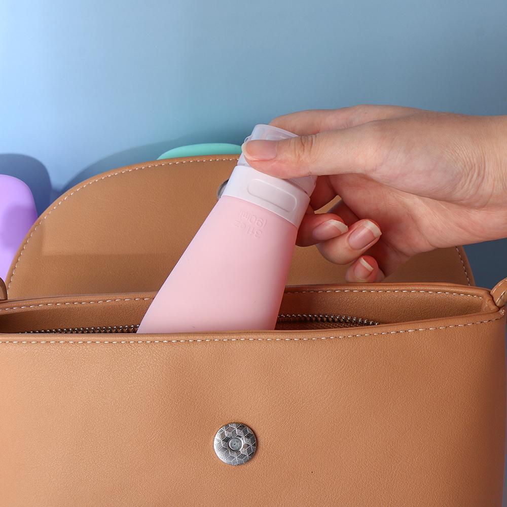 SOFTNESS Chai Silicone Đựng Dầu Gội Sữa Tắm Tiện Dụng