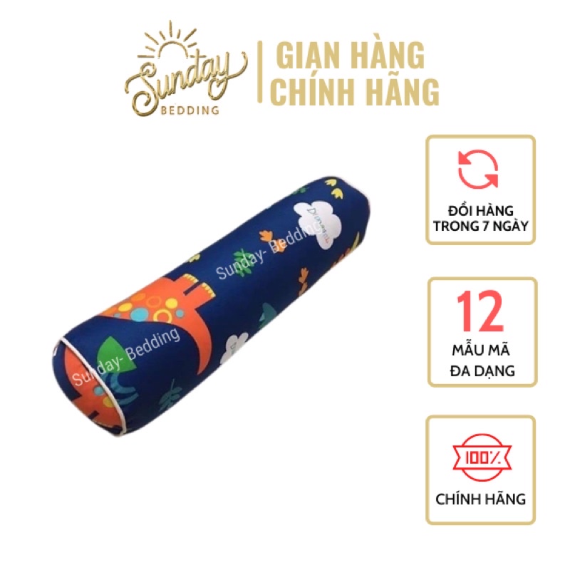 Gối ôm trẻ em 100% cotton cao cấp 20x60cm (có khoá kéo)