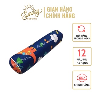 Gối ôm trẻ em 100% cotton cao cấp 20x60cm (có khoá kéo)