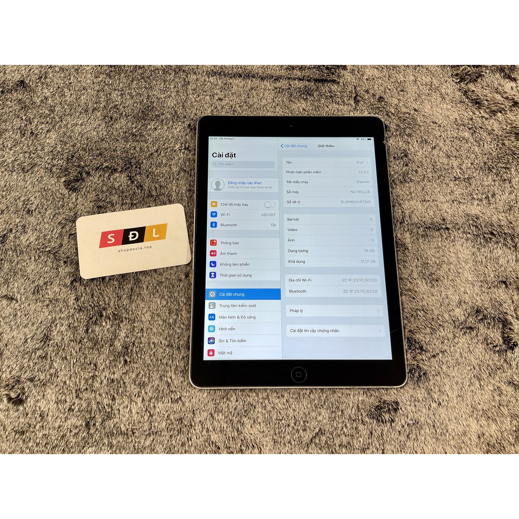 Máy tính bảng Apple iPad Air 16GB WIFI bản unlock serial full chức năng | BigBuy360 - bigbuy360.vn