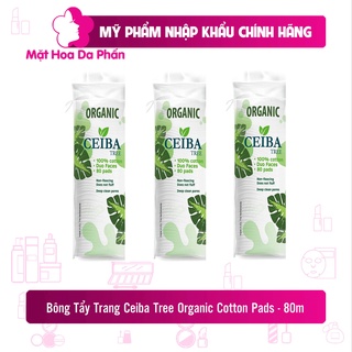 Bông Tẩy Trang Hữu Cơ Ceiba Tree Organic Cotton Pads - 80 Miếng
