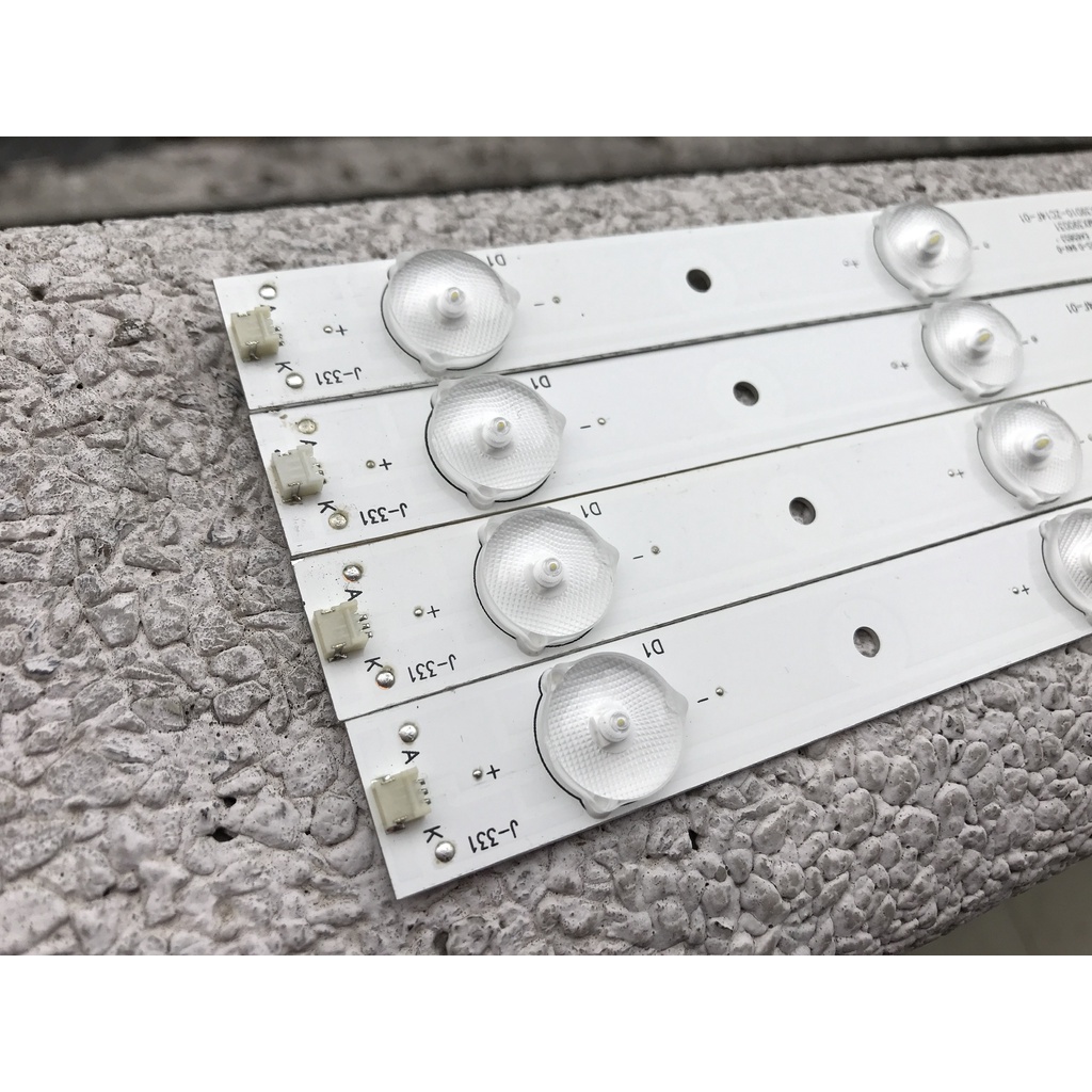 Asanzo 40S600 - Bộ 4 thanh 10 led 3v dài 765mm cho tivi Asanzo và các dòng tương tự