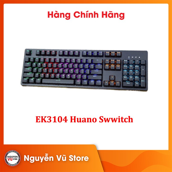 Bàn phím cơ EDra EK3104 Huano Switch (Blue/Brown/Red Switch) (Type C) Hãng Chính Hãng